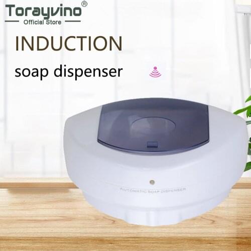 Torayvino Automatic Liquid Soap Dispenser Smart Sensor Touchless ABS Soap Dispenser Wall Mounted For Kitchen Bathroom