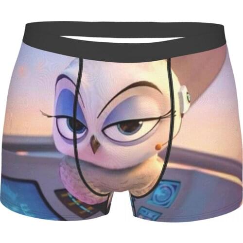 Owl The Penguins of Madagascar Flim Underpants Homme Panties Male Underwear Sexy Shorts Boxer Briefs