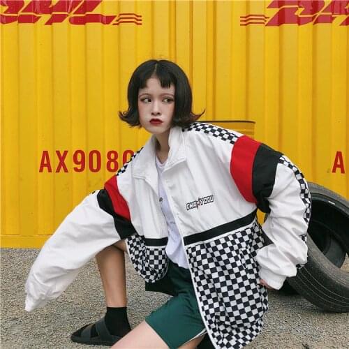 Windbreaker 2020 Womens Basic Hooded Jacket Patchwork Long Sleeve Womens Clothing Multicolor Autumn Coat Female Casual EU Size