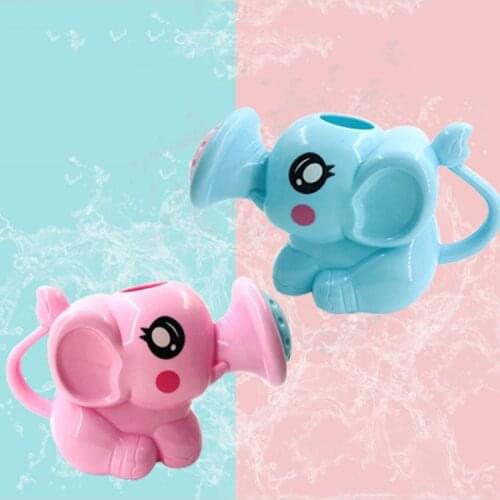 Funny Small Elephant Watering Pot Baby Kids Bath Play Toys Plastic Watering Can 23GD