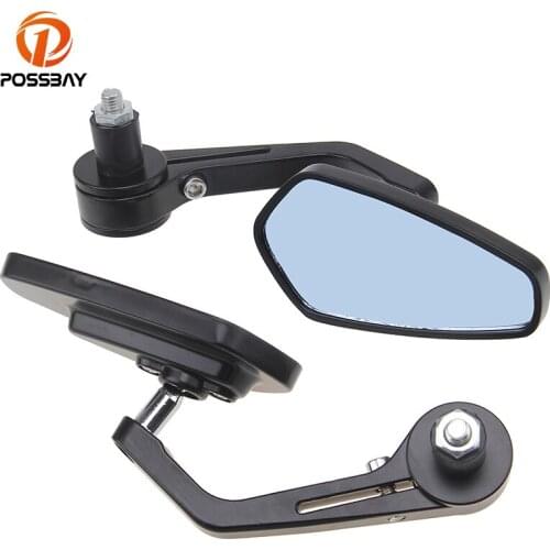 7/8" Universal Motorcycle Mirrors Rear View Side Mirror Handle Bar End Cafe Racer For Honda Yamaha Suzuki Harley Retrovisor Moto
