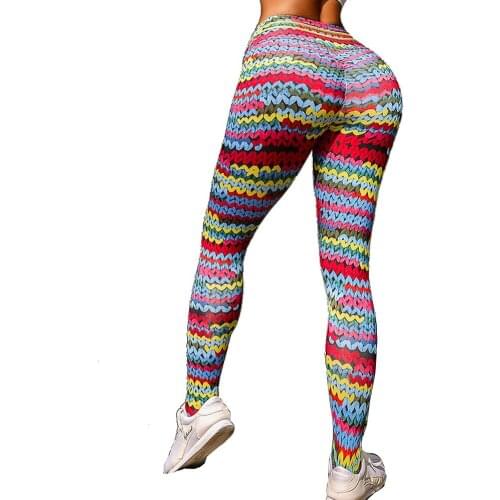 Hot Sale Women Hemp rope Print Leggings Fitness Sexy Women Sporting Workout Leggins Jogging High Waist Elastic Slim Pants