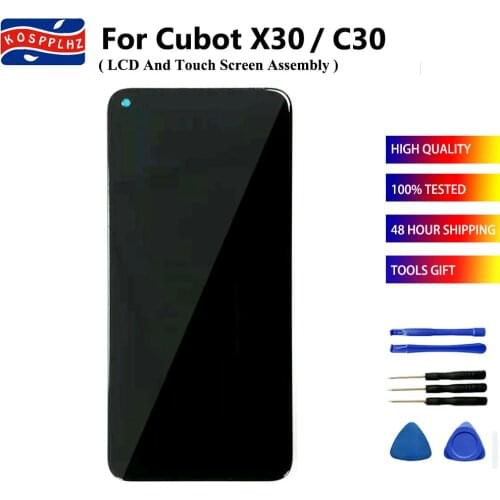 KOSPPLHZ For Cubot X30 / C30 LCD Display + Touch Screen Assembly Replacement For Cubot C 30 C30 LCD Screen Repair Parts + Tools