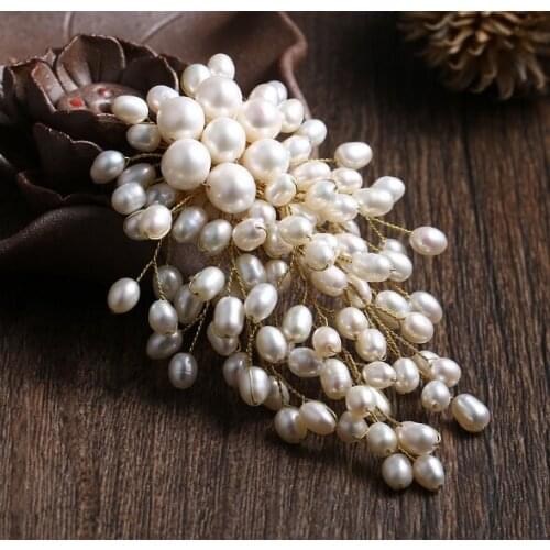 1pcs handmade high quality fringed pearl round metal belt girl clothes accessories craft ribbon decoration white / black 2 color