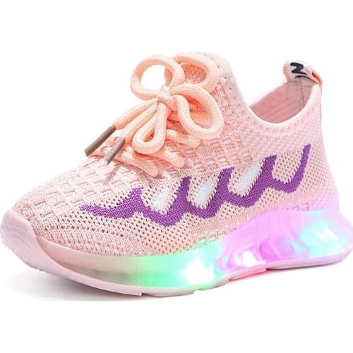 2021 Childrens Led Shoes Boys Girls Lighted Sneakers Glowing Shoes for Kid Sneakers Boys Baby Sneakers with Luminous Sole