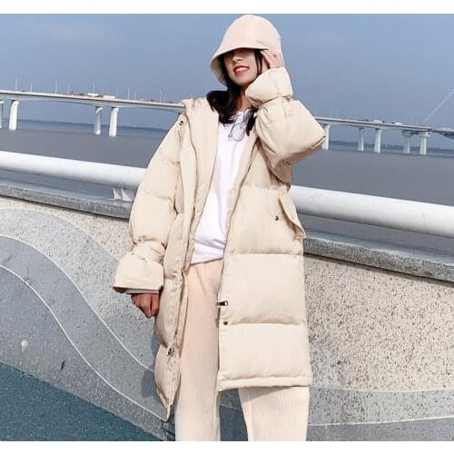 2021 Winter Jacket Women Warm Hooded Coats Famale Thicken Midi Long Parka Woman Korean Outerwear Casaco Feminino Inverno SQQ209