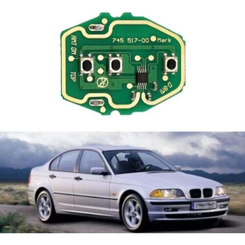 3 Button Remote Car Key Control Circuit Board 315MHz/433MHz For-BMW 3 5 Series E46 E39 EWS Without Key Shell