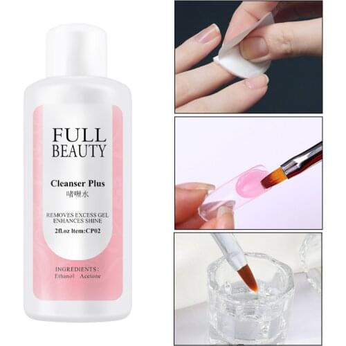 35ml Nail Degreaser Liquid Slip Solution Gel Nail Polish Acrylic Builder Gel Cleanser Remove Sticky Layer Manicure Tool FB1809-2