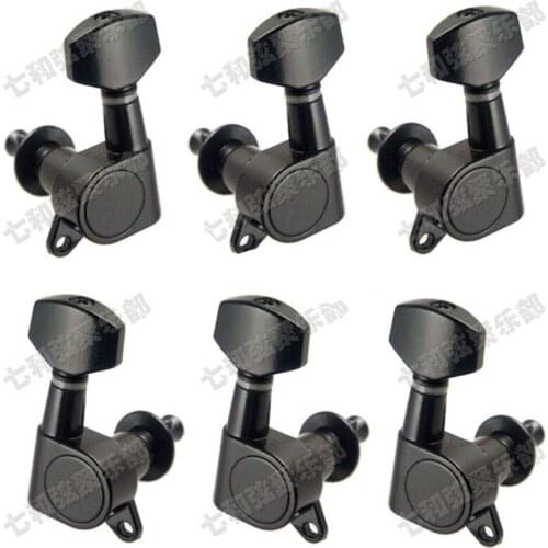 3R3L Black Inline Guitar String Tuning Pegs keys Tuners Machine Heads for Acoustic Electric Folk Guitar accessories parts