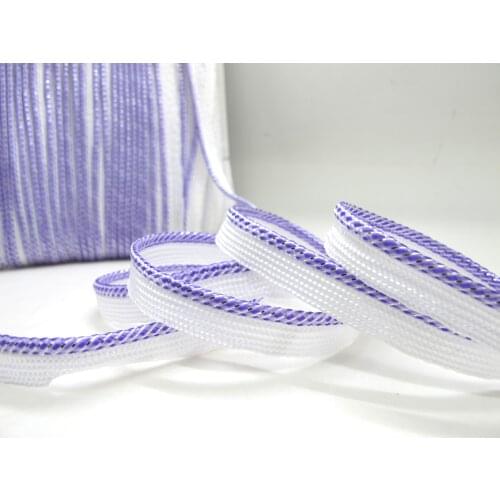 5 Yards 3/8 Inch Purple and White Braided Piping Lip Cord Trim|Pillow Cushion Trim|Upholstery Edging Trim Sewing Supplies