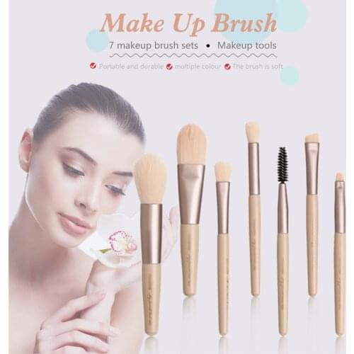 7Pcs/Set High Quality Makeup Brushes For Powder Foundation Cosmetic Eyebrow Eyeshadow Brush Set Beauty Pincel Maquiagem