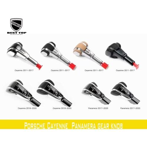 Car Accessories For Porsche Cayenne Panamera Carbon Fiber Gear Knob Gear Knob Cover