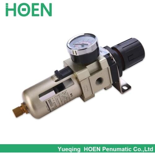 AW5000-10 AW5000-10D PT1" SMC type pneumatic air filter regulator with Manual / auto drain 1 inch air treatment unit