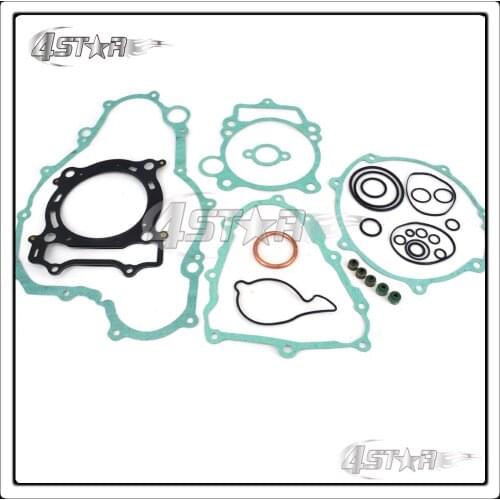 Free Shipping Motorcycle Engine Cylinder Top End Crankcase Cover Complete Gasket Set For YFZ450 2004 2005 2006 2007 2008 2009