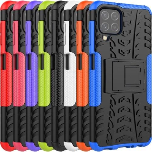 For Samsung Galaxy A22 4G Case Galaxy A12 A22 A32 A52 A72 M12 M51 Cover Shockproof Armor PC Back Silicone Bumper For Samsung A22