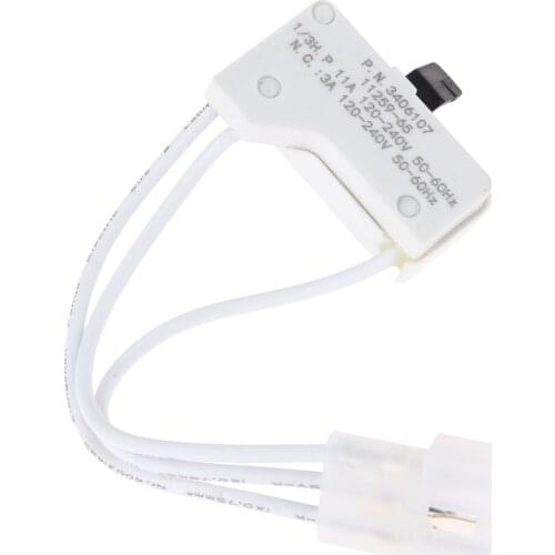 1Pc Dryer Door Switch 3406107 for Whirlpool Kirkland Kenmore 3406105 AP3132865 3405100 3405101 3406100 3406101