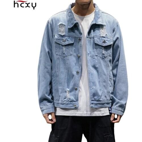 Мужские джинсовые куртки HCXY China At AliExpress