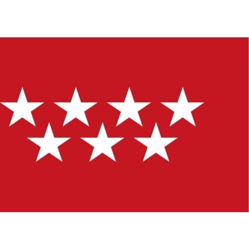 Spain Spanish Madrid Flag 3X5FT 150X90128*192/160*240CM Custome Banner metal holes