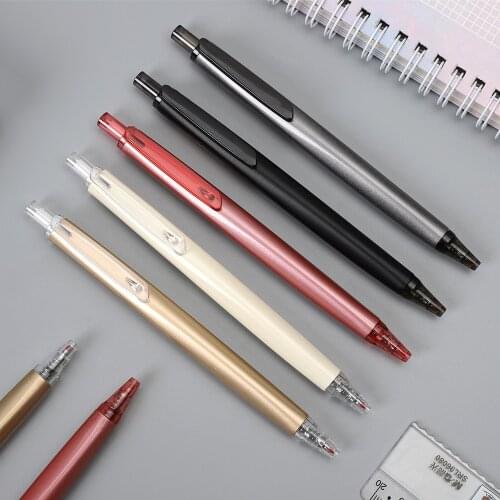 JIANWU 1pc High-quality Creative modeling gel pen simple fashion neutral pen Metal style Office Supplies 0.5mm