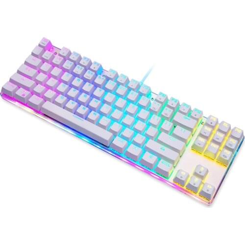 K87S Gameing Mechanical Keyboard LED with RGB Backlit USB Wired 87 Keys Red Blue Switch for PC Computer Laptop Gamer Keyboard