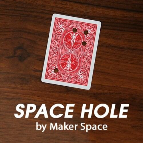 Space Hole by Maker Space Magic Tricks Playing Card Easy To Do Close Up Show Professional Magician Props Gimmicks Bar Mentalism