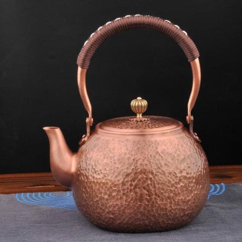 1.2L copper pot burning kettle boiled tea pot tea set