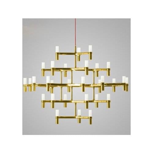 Vitrust Nordic Chandeliers Lighting Lampadari Kroonluchter luchters lampadario Modern Candle Crown Lamps led lustres para sala