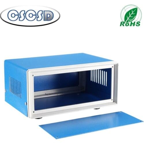 Metal Electrical Enclosure Project Case DIY Junction Box Blue Project Box Enclosure Electronic Iron DIY Junction Box all size