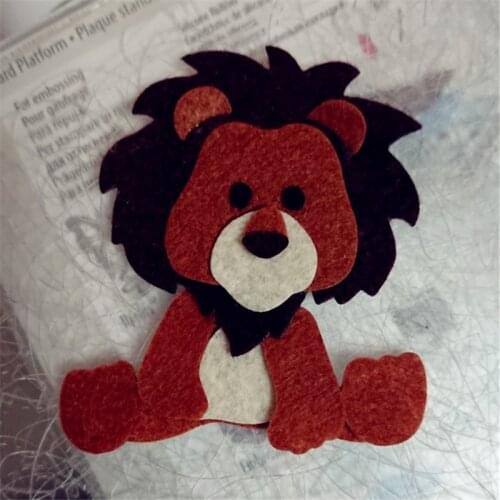 Cartoon Lion Metal stencil mold Cutting Dies decoration scrapbook die cuts Album Paper Craft Embossing DIY Card Crafts