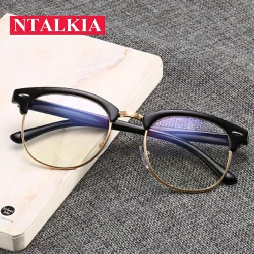 Computer Glasses Anti Blue Ray Glasses Anti Blue Light Eyeglasses Optical Eye Spectacle UV Blocking Gaming Filter Eyewear Rivet