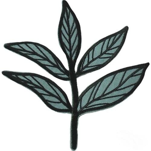 Leaf Embroidered Patch Iron on Cartoon Kids Adults Beautiful Leaf Embroidery Patches for Clothes Bags Appliques DIY