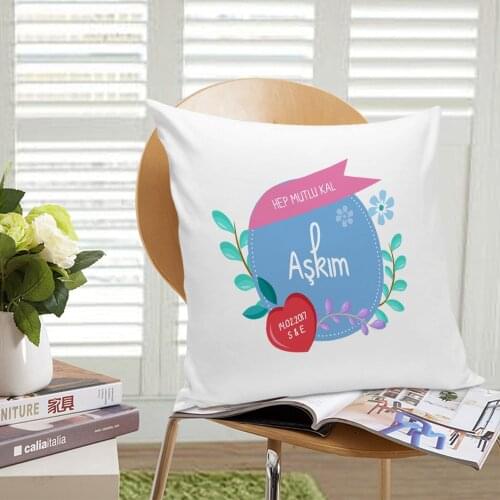 Personalized Always Stay Happy My Love White Pillow Case