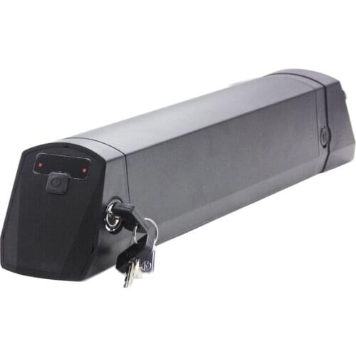 Down aluminum box tube leiting empty battery case for 40pcs of 18650 cells for 36V ebike battery pack