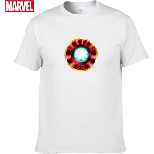 Marvel The Avengers Iron Man Short sleeve tee Mens cotton t-shirt 2021 Tops Summer graphic t shirts funny Tshirts #22