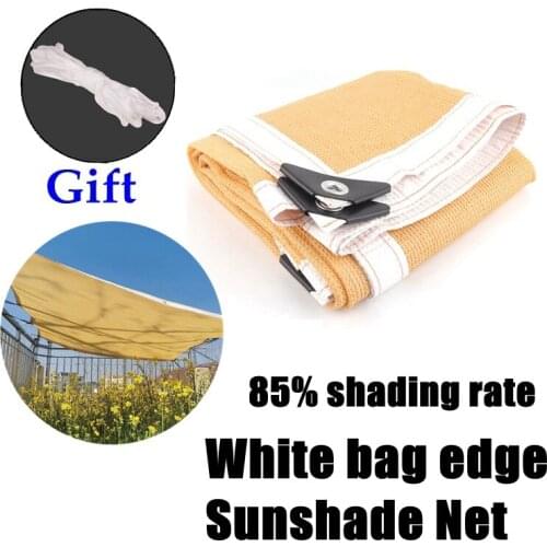 Customize Beige HDPE Anti-UV Sunshade Net Balcony Sunshade Sails Garden Succulent Plant Sun Shade Net Terrace Pool Cover Net