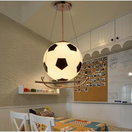 Cartoon lamp droplight personality football basketball boys and girls bedroom kindergarten classroom early droplight