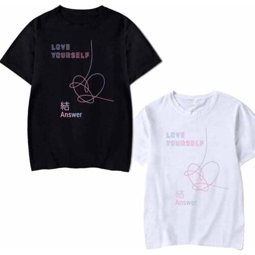 Street top trend Print Bangtan boy Shirt Women love T-Shirt Plus Size Casual Female Tops 90s Sexy Mujer Loose Cotton Clothes