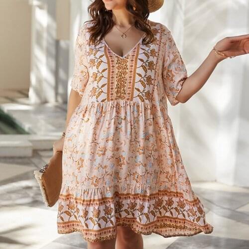VIEUNSTA Floral Summer Dresses China