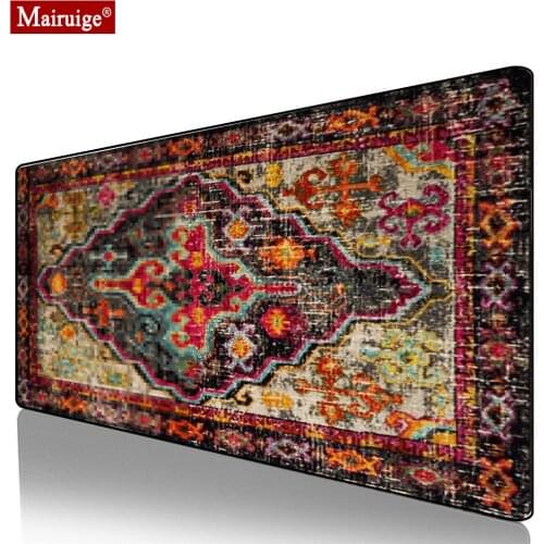 Vintage Persian Rug Mouse Pad XXL Bohemian Gamer Desk Mat Large Keyboard Pad Gaming MousePad 90x40cm/70x30cm Home Decoration
