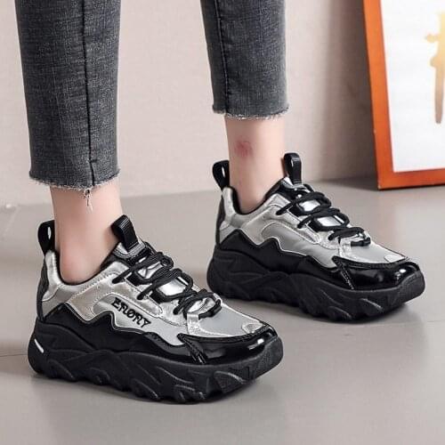 Women Sneakers Breathable Shoes 2021spring new Flat Platform shoes girl Thick bottom Outdoor Ladies shoes
