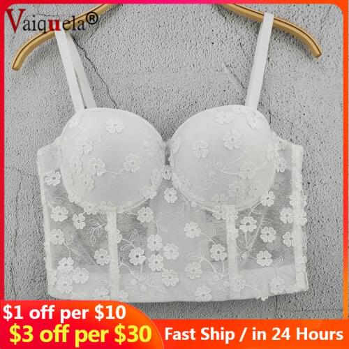 New style with flower lace solid color vest vest vest top 20 four leaf flower spring and summer fresh small sling for women