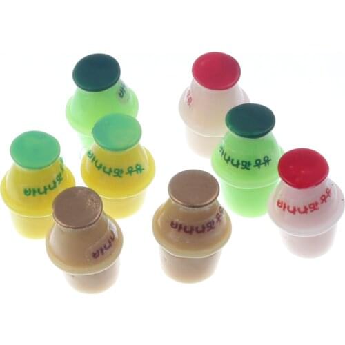 20pcs 20x13mm Mixed Resin Drink Bottle Decoration Crafts Flatback Cabochon Embellishments For Scrapbooking Beads Diy Accessories