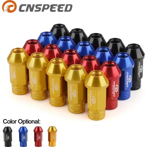 20pcsTaper Seat Nut Jdm Lug Nuts M12x1.25mm 7075-t6 Aluminum Wheel Nuts Hex 19mm Car Modification