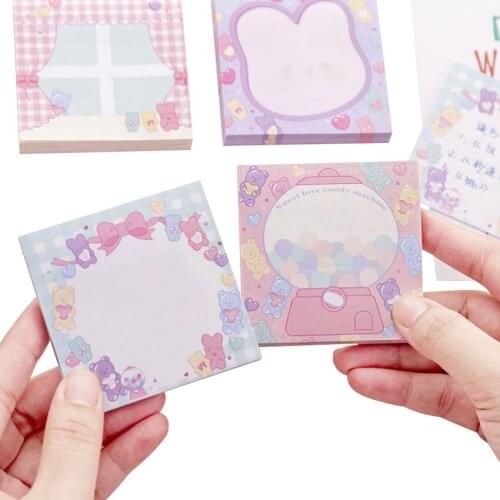 20packs/lot Girl Pink Sweetheart Cute Rabbit Curtain Note Stickers Kawaii Memo Stickers Study Office Supplies Index Girl Gift