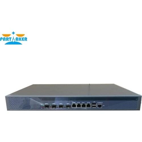 Hardware Firewall with Intel Z87 I5 4430 4 LAN 4 SPF Ports Mikrotik ROS PARTAKER R20
