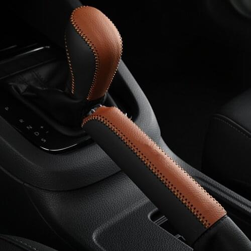 Car Gear Shift Collars Handbrake Cover For VW Jetta MK6 MK7 Magotan Polo Passat B6 B7 Touaregu Tiguan Golf MK6 MK7 Accessories