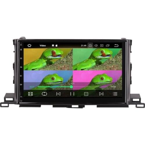 10.1'' Android Octa Core 4GB RAM IPS Screen Car GPS Radio Head Unit with Bluetooth For Toyota Highlander Xu50 Series 2014- Wifi