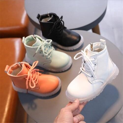 Childrens Riding Boots 2021 Spring Autumn Ankle Boots Fashion Kids Girls Casual Shoes Top Quality Boys Baby Leather Boots