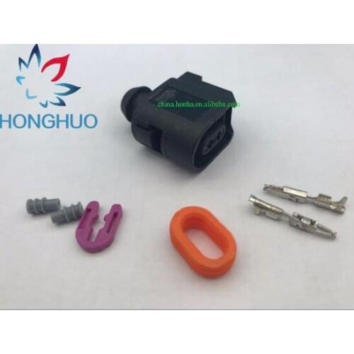 Free shipping 5pcs auto 2pin auto waterproof electric housing plug 6E0973702 wiring harness cable connector 6E0 973 702