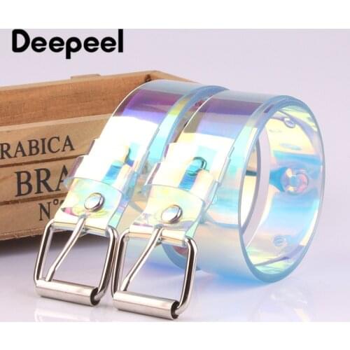Deepeel 1pc 2.3*90-120cm New Fashion Women PVC Belt Simple Wild Colorful Pin Buckle Waistband Belts for Women Clouthing Decor